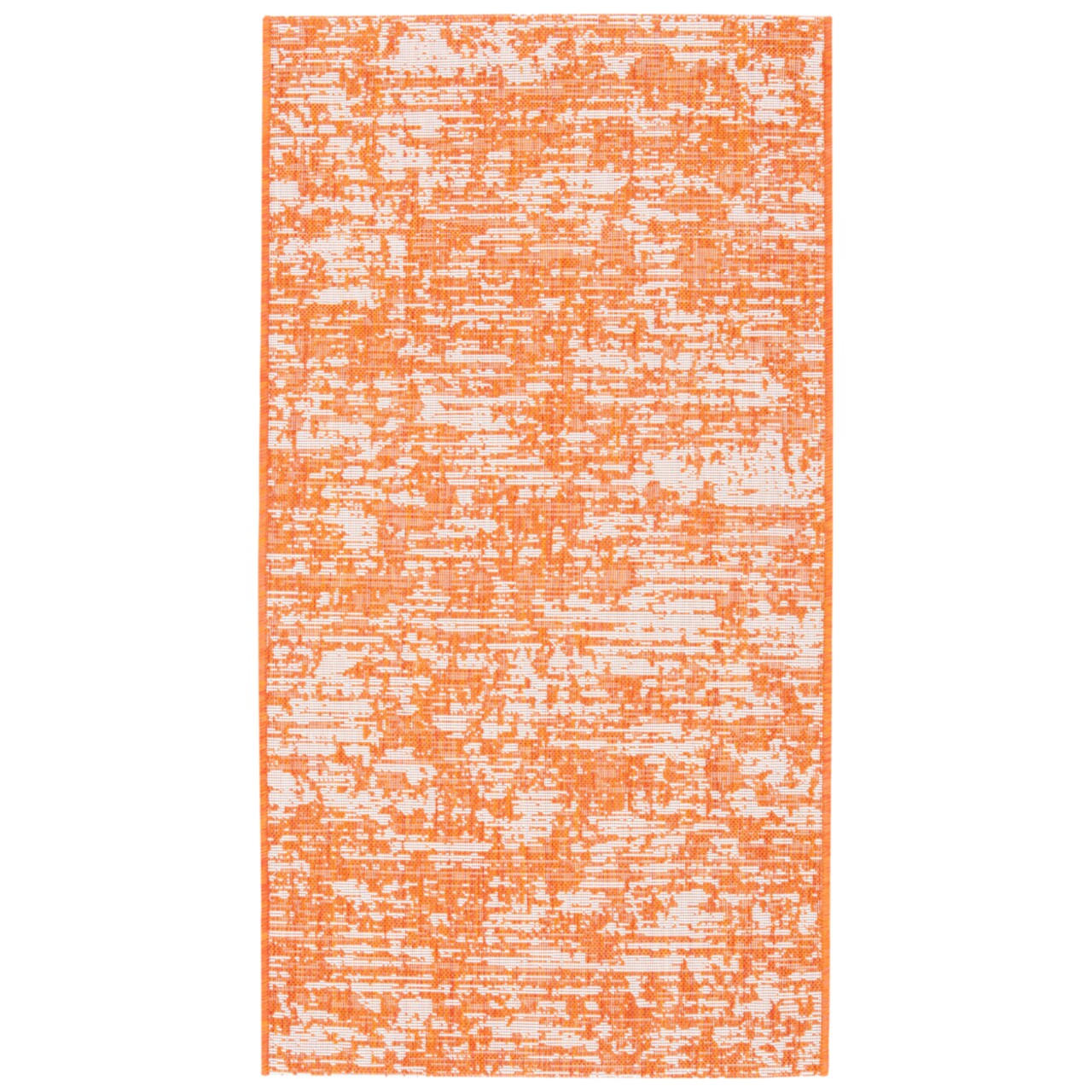 Safavieh Outdoor Cy8452-52821 Courtyard Orange / Ivory Rug Area Rug Carpet